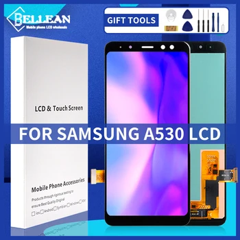 OLED 5,6 Дюймов A8 2018 Дисплей Для Samsung Galaxy A530 ЖК-дисплей С Сенсорным Экраном, Дигитайзер A530F A530N, Замена Сборки Рамкой
