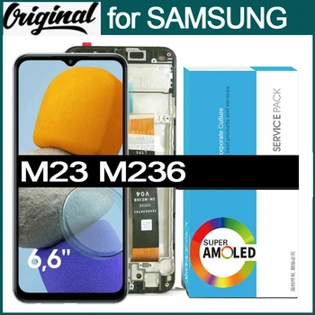 Оригинальная замена 6,6-дюймового ЖК-дисплея для SAMSUNG Galaxy M23 SM-M236B, SM-M236B/DS с сенсорным экраном, дисплеем