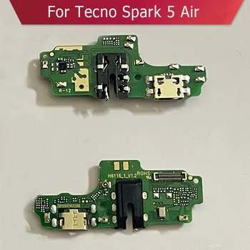 Док-станция для USB-зарядного устройства для TECNO SPARK 5 Air KD6 Charging Flex с разъемом для подключения кабеля IC, запасные части.