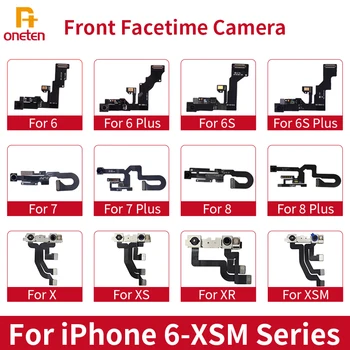 Модуль фронтальной камеры, гибкий кабель для iPhone 6 6s 7 8 Plus X XR XS MAX, датчик приближения, Лицевая фронтальная камера, Запчасти для ремонта мобильных телефонов