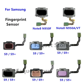 Оригинальный Гибкий Кабель Датчика Отпечатков пальцев Для Samsung Galaxy S9 S9 + S9 Plus SM-G960 G965 G960F G965F Note 8 SM-N950 Touch ID Note8