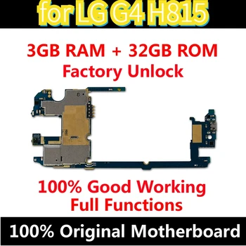 Бесплатная Доставка 32 гб для материнской платы LG G4 H815, Оригинальная разблокированная Материнская плата LG G4 H815 с полноценными чипами