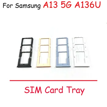 Для Samsung Galaxy A13 A135F/A13 5G A136U Держатель Лотка для SIM-карты Слот Адаптера Запасные Части Для Ремонта