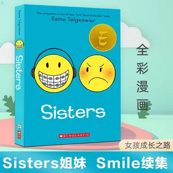 Английский Оригинальный детский полноцветный графический роман Smile, Детская эмоциональная книжка с картинками Raina Telgemeier