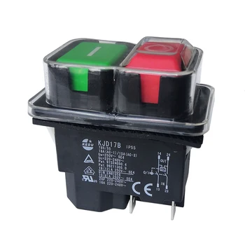 Водонепроницаемые электромагнитные кнопочные переключатели KEDU KJD17B 16A 4Pin для токарных станков
