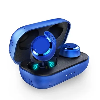 TWS Беспроводные Bluetooth-наушники-вкладыши, Музыкальные спортивные наушники для бега, водонепроницаемые наушники с микрофоном, чехол для зарядки