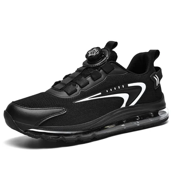 Летние мужские сетчатые дышащие кроссовки для бега, уличные повседневные кроссовки на платформе с воздушной подушкой, спортивная трендовая обувь 39-47
