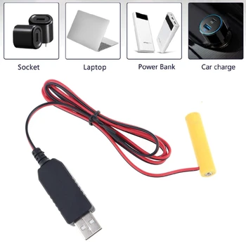 USB от 5 В до 1,2 В 2,4 В 3,6 В 4,8 В NiMH AAA Аккумуляторный Отсекатель Кабель Питания для аккумуляторных струнных фонарей игрушек пультов дистанционного управления