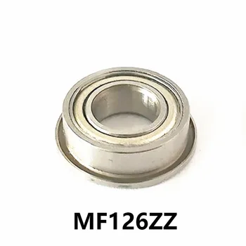 2 шт./лот MF126ZZ Миниатюрный мини-фланцевый подшипник MF126-ZZ MF126ZZ 6*12*13.6* 4 мм 6*12*13.6*4 Высококачественная подшипниковая сталь