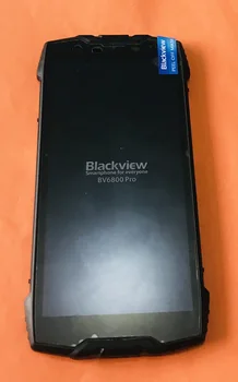 Подержанный Оригинальный ЖК-Дисплей + Сенсорный Экран Дигитайзера + Рамка для Blackview BV6800 Pro MT6750T Octa Core бесплатная доставка