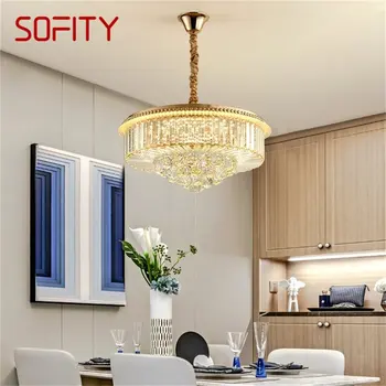 Золотая люстра SOFITY Светильники Подвесной светильник Постмодернистский Роскошный домашний светодиод для гостиной Столовой