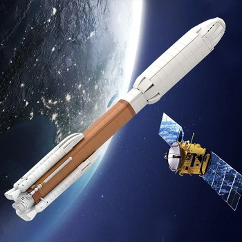 Gobricks Запускают ракету Ultimate Atlas V в масштабе 1: 110 Saturn V, Комплект строительных блоков для космического запуска, Модель корабля Mars Explore, Кирпичная модель