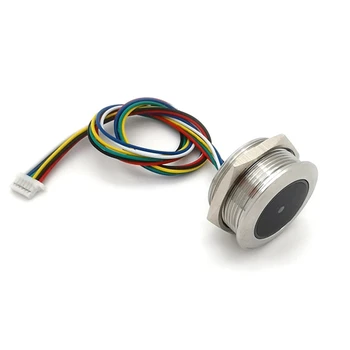 Металлическое светодиодное кольцо управления GM861 с индикаторной лампой Интерфейс UART 1D / 2D штрих-код QR-код Модуль считывания штрих-кода