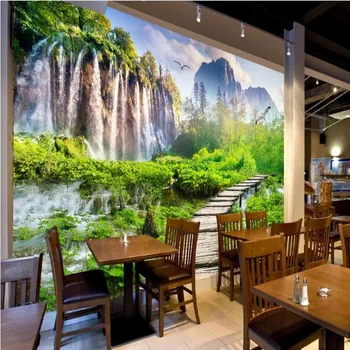масштабные фрески wellyu на заказ пейзаж водопады садовый пейзаж фон настенная живопись обои