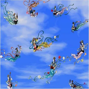 wellyu Индивидуальные крупномасштабные фрески Flying Flying Figure TV background настенные росписи на флизелиновых обоях
