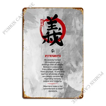 Металлические вывески Bushido Для вечеринки, настенная роспись на заказ, Жестяная вывеска, плакат