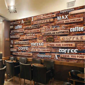 beibehang, изготовленные на заказ флизелиновые обои, 3D ностальгический кофейный набор, трехмерное дерево, фоновая стена