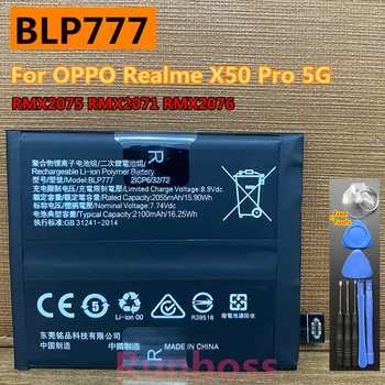 Новый Оригинальный Аккумулятор Мобильного Телефона 4200mAh BLP777 Для Oppo Realme X50 Pro 5G RMX2075 RMX2071 RMX2076