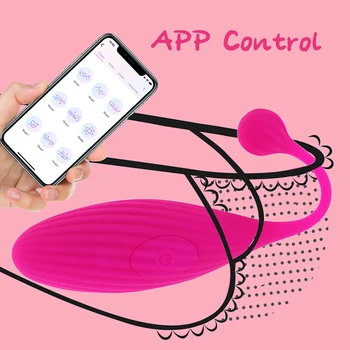 Приложение для управления вагиной на расстоянии, Носимое приложение Bluetooth, вибратор для женщин, Вибраторы для точки G, секс-игрушки, Вибрирующее яйцо