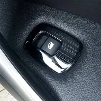 4шт Крышка Подлокотника двери Окна автомобиля Отделка панели кнопки переключения для Citroen C5 Peugeot 508