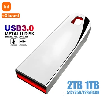 Для xiaomi 2tb Pendrive 1tb Флэш-накопители USB 3.0 Pen Drive 256GB 512GB Cle Usb Memory Stick Высокоскоростной U-диск Для Телевизора Компьютера