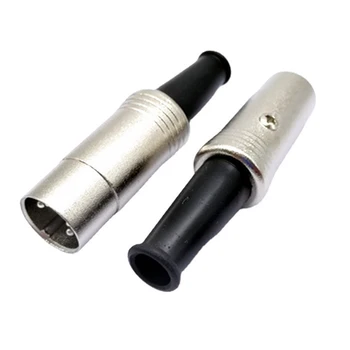 5-контактный разъем Din-головки, кабельный вывод, металлический штекер для аудио, встроенный штекерный разъем