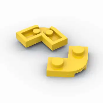 Строительный блок 1ШТ Совместим с LEGO 79491 Пластина, Круглый угол 2 x 2 с вырезом 1 x 1 MOC Аксессуары Детали для сборки Кирпича