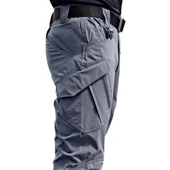Новые мужские тактические брюки с несколькими карманами, эластичные военные брюки для городских поездок, мужские облегающие брюки-карго 5XL