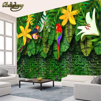 Тропический лес Бейбехан Фотообои с изображением Первобытного леса для стен Обои с 3D-пейзажем в гостиной Для домашнего декора