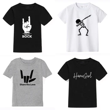 Хлопковая футболка для мальчиков, Лето 2019, модная детская футболка с круглым вырезом и коротким рукавом с принтом для детей, футболка для мальчиков, топы для девочек, одежда