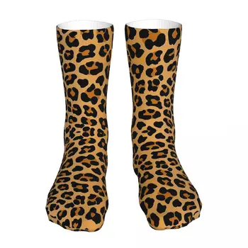 Мужские спортивные носки с леопардовым принтом, хлопковые новые женские носки