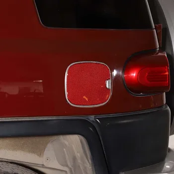 Для Toyota FJ cruiser 2007-2021 панель крышки топливного бака автомобиля из мягкого углеродного волокна, декоративная наклейка, аксессуары для автомобиля, устойчивые к царапинам