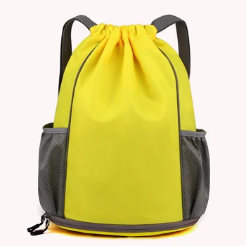 Оксфордская футбольная сумка для переноски, регулируемый плечевой ремень, сумка для хранения йоги на шнурке, водонепроницаемая вместительная сумка для тренировочного оборудования