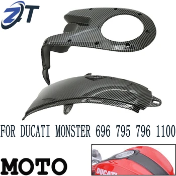 Топливный бак мотоцикла из углеродного волокна, верхняя и нижняя крышки, боковая крышка топливного бака, для DUCATI Monster 696.795.796