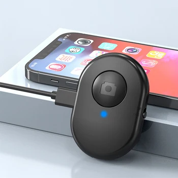Беспроводной пульт дистанционного управления, совместимый с Bluetooth, Перезаряжаемый автоспуск, селфи-палка, кнопка спуска затвора, кнопка фотосъемки для смартфона