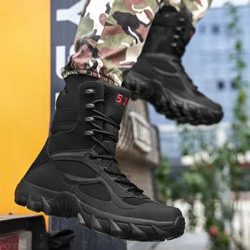 Мужские модные военные ботинки для мотоциклистов, мужские ботильоны, тактические армейские ботинки, мужская обувь, рабочие защитные ботинки, обувь