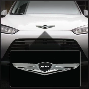 Новая наклейка из цинкового сплава в форме крыла, автомобильная металлическая хромированная эмблема, наклейка для Ford Kuga Fusion Edge с логотипом, автомобильные аксессуары