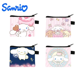 2023 Sanrio Hello Kitty Кошелек для женщин Cinnamoroll Cartoons Кошелек для монет Портативные Держатели удостоверений личности Kawaii Сумка для хранения ключей Подарки