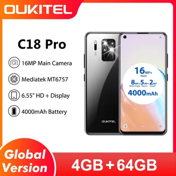 OUKITEL C18 Pro 4 ГБ 64 ГБ Мобильный телефон 6,55 