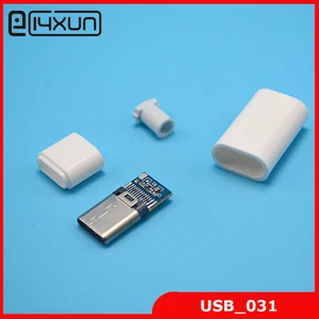 5 комплектов разъемов USB 3.1 Type C, разъем для подключения USB-C 4 в 1, разъем для печатной платы для Apple iPhone 5 iPad и т. Д.