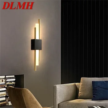 DLMH Nordic Brass Настенный светильник, современные бра, простой дизайн, светодиодная подсветка в помещении для украшения дома