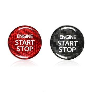 Крышка Кнопки Запуска двигателя One Key Start Button Cover Наклейка Для Салона Автомобиля Suzuki Swift Alto Ignis S Cross Alivio (Красный)