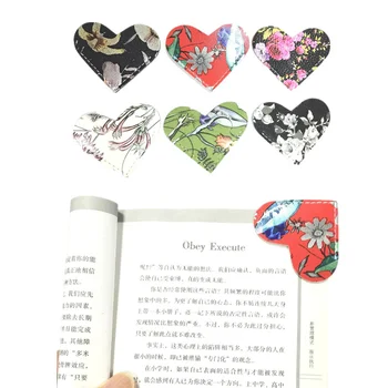 Закладки из искусственной кожи в форме сердца, Защита Углов страниц книг, Чехол для обложки по краю ноутбука, Канцелярские Принадлежности