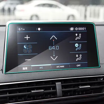8-Дюймовый Экран Из Закаленного Стекла, Защитная Пленка, Протектор Экрана Для Peugeot 3008 5008 3008GT 4008 2017-2018 Автомобильная GPS-Навигация