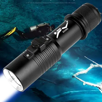 НОВЫЙ профессиональный фонарик для дайвинга edc, 200-метровый подводный фонарь для подводного плавания IPX8, водонепроницаемый фонарь для кемпинга, рыбалки, фонарь