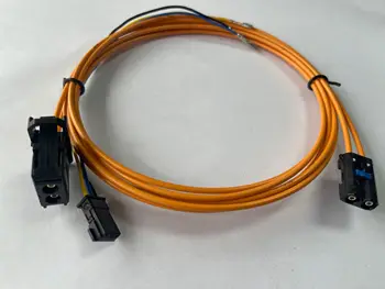 Бесплатная доставка 150 см Оптоволоконный соединительный кабель мультимедийные разъемы с кабелем питания для Audi BMW Mercedes Porsche и т.д.