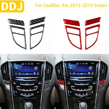 Для Cadillac ATS 2013-2019 Аксессуары для седана Интерьер автомобиля из углеродного волокна Центральный кондиционер Отделка воздуховода Наклейка