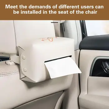 Компактный настольный автомобильный держатель для бумажных салфеток, коробка для хранения автомобильных принадлежностей