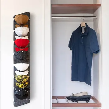Вешалка для бейсбольных шляп, задняя дверь, Держатели для хранения шляп, висящие над дверью, Органайзер для бейсбольных кепок с 14 карманами, стойка для показа кепок