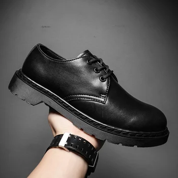 Кожаные деловые мужские модельные лоферы, черные туфли-оксфорды, мужские дышащие официальные свадебные туфли, черные офисные туфли